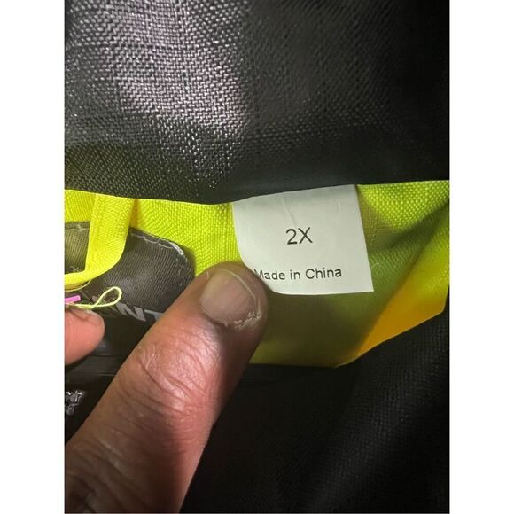 ML Kishigo Mens Jacket 2X Yellow Brilliant Series Reflective Double Zip - Picture 6 of 12